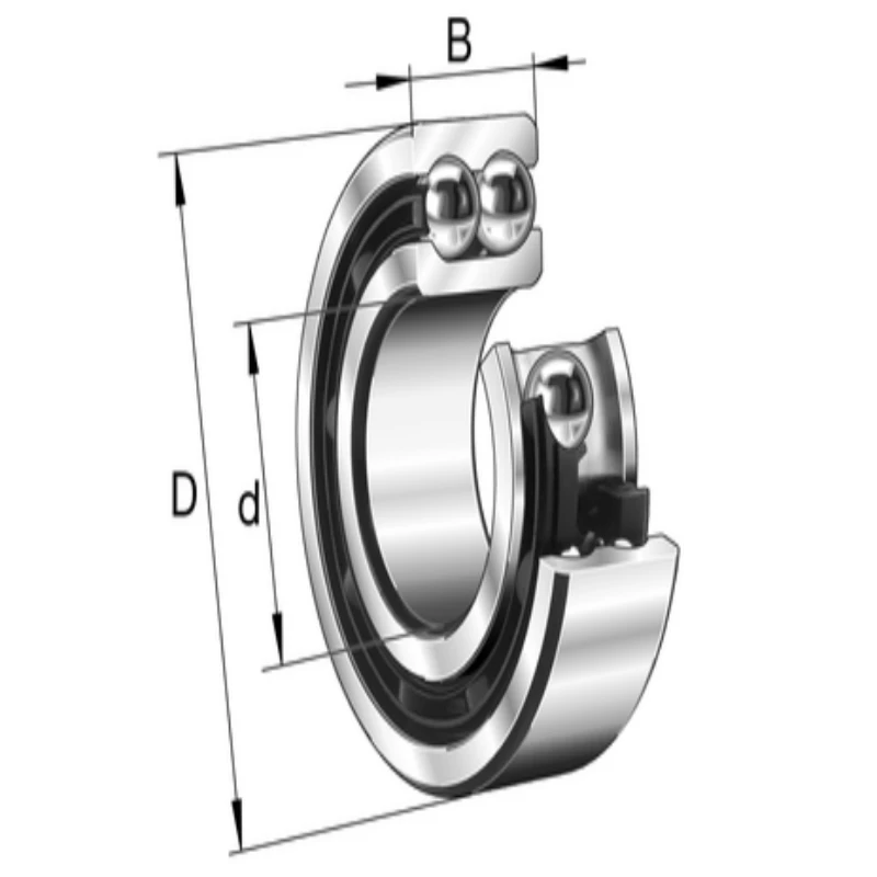3200 2RS Angular Contact Ball Bearing drawing 3200 2RS Angular Contact Ball Bearing drawing